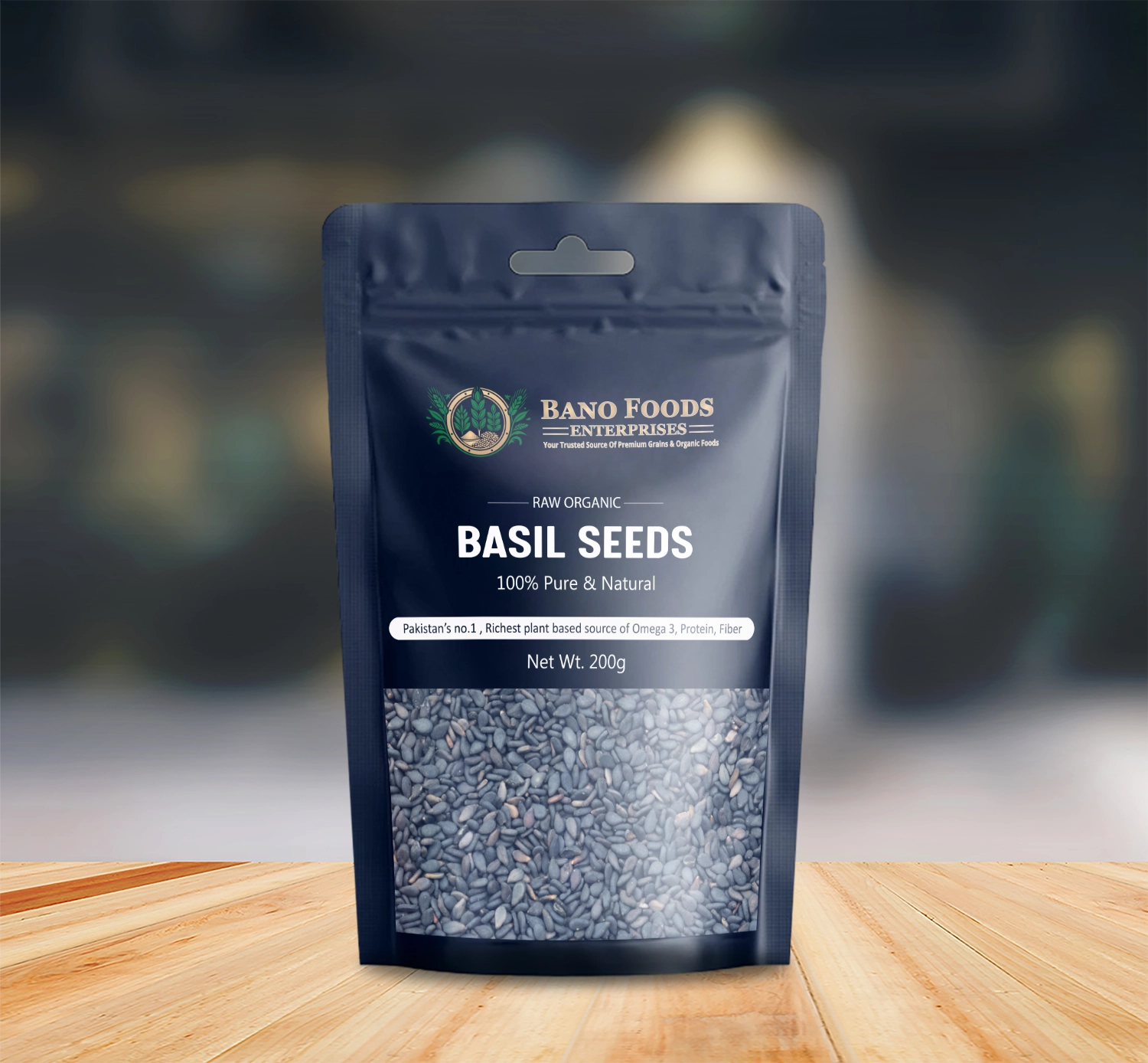Bano Basil Seeds  (Tukhm Malunga) 200g