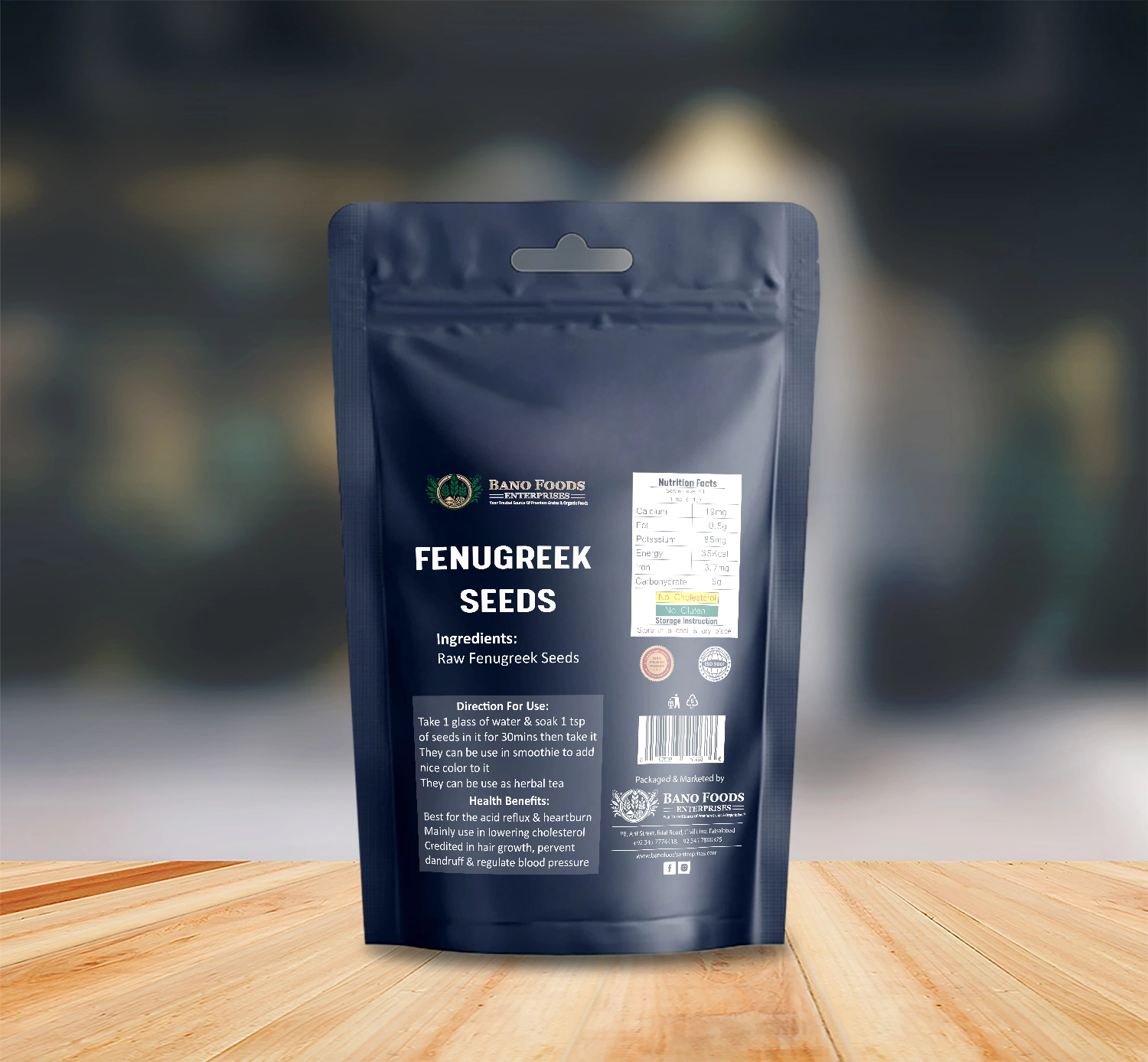 Bano Fenugreek Seeds (Methi Dana) 200g - Image 2