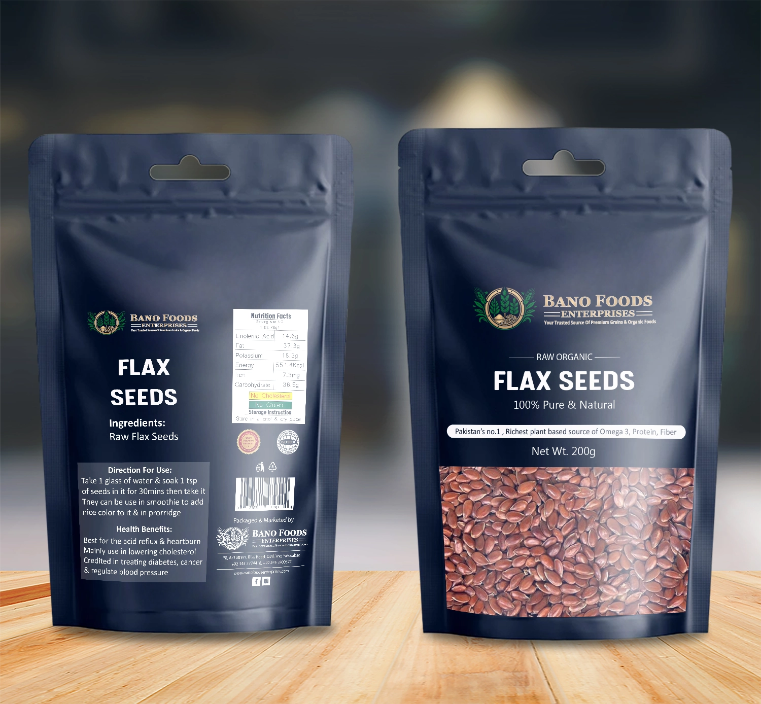 Bano Flax Seeds 200g - Image 3