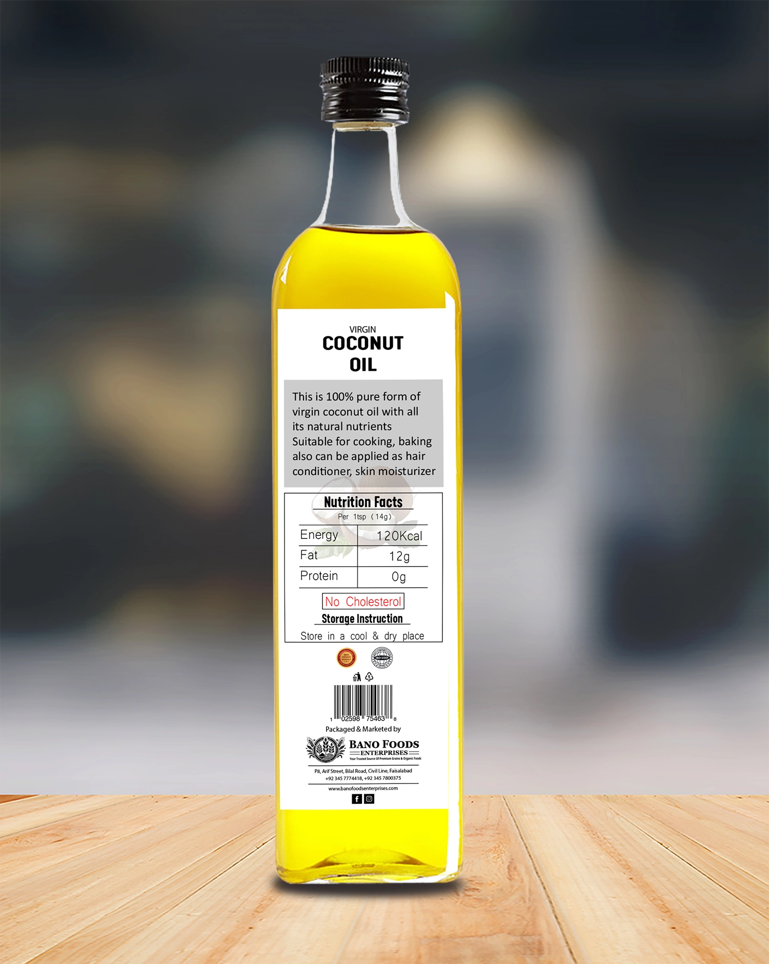 Bano Premium Coconut Oil 500ml - Image 3