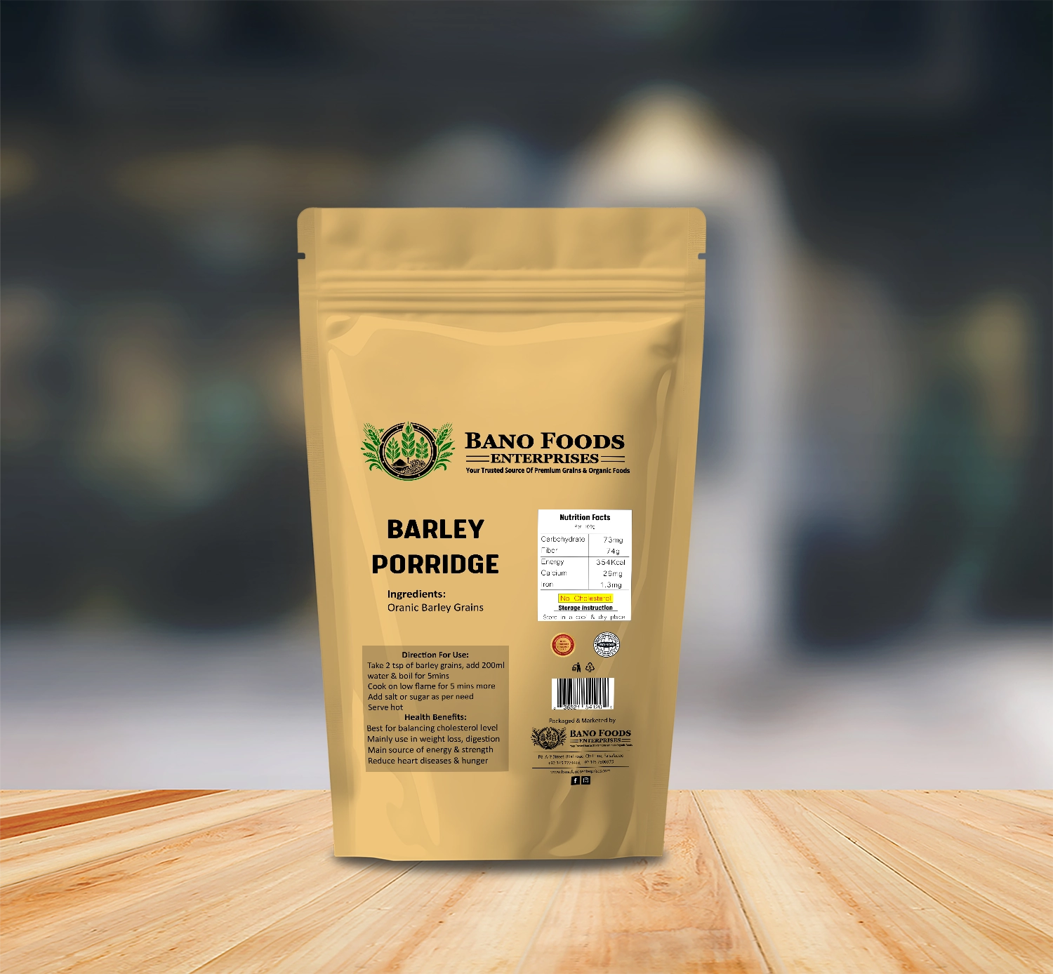 Bano Barley Porridge 500g - Image 2