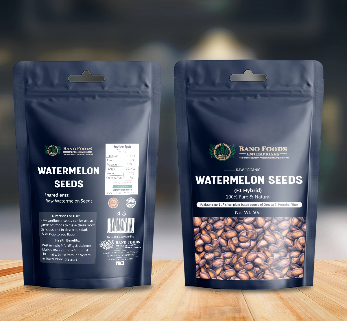 Bano Watermelon Seeds (F1 hybrid) 50g - Image 3