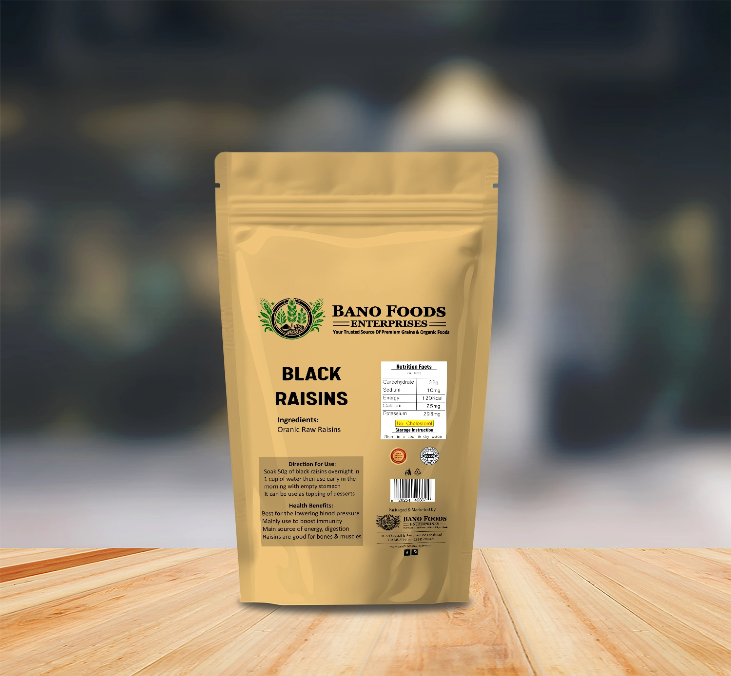 Bano Premium Raisins 200g - Image 2