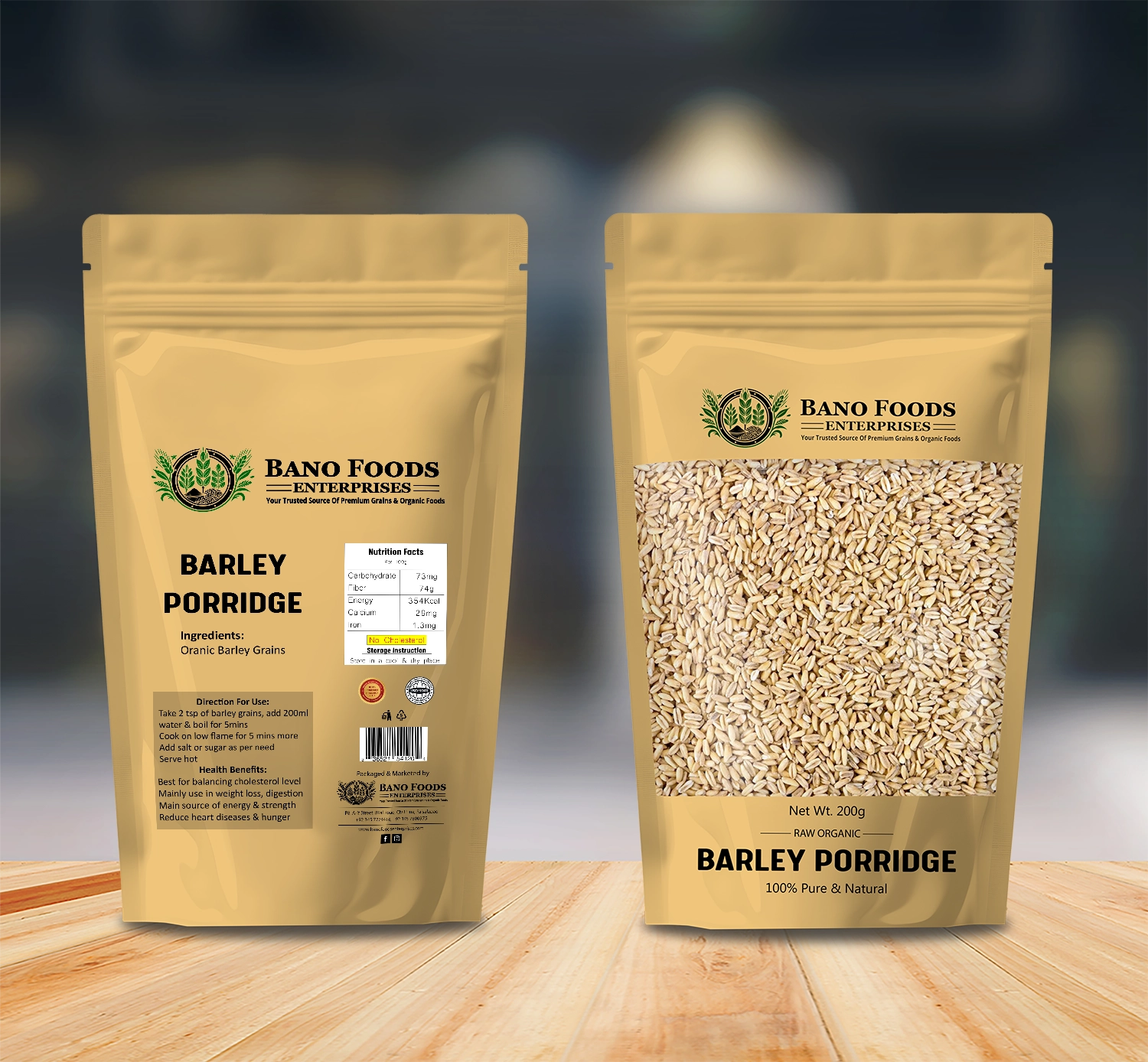 Bano Barley Porridge 500g - Image 3